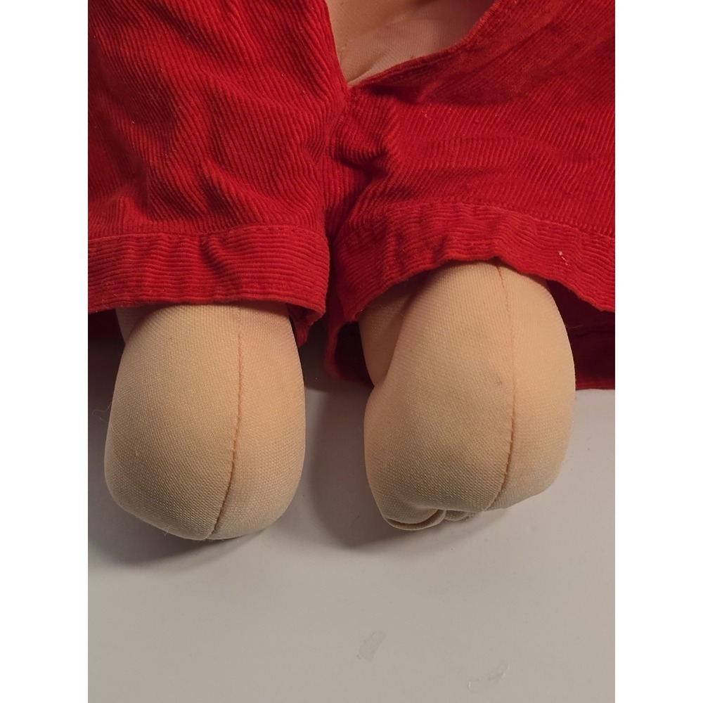 Cabbage Patch Kids 1982 Vintage Premmie Boy Doll Red Corduroy Overalls Blue Eyes - Picture 11 of 16